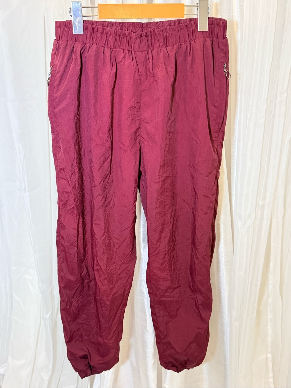 Nike Burgundy Elastic Waist Jogger Pants